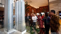Maket apartemen The Elements.