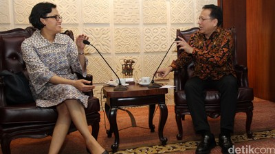 Sri Mulyani Rapat Tertutup Dengan DPD RI