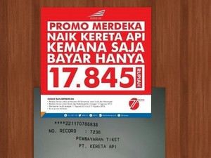 Obral Tiket PT KAI Rp 17 Ribu Sambut Hari Kemerdekaan Laris Manis