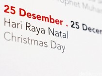 Hari Libur Natal 2025 dan Tahun Baru 2026