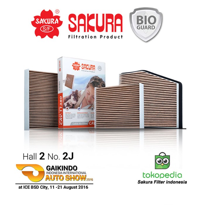 Filter Kabin Sakura Bio-Guard diluncurkan di GIIAS 2016