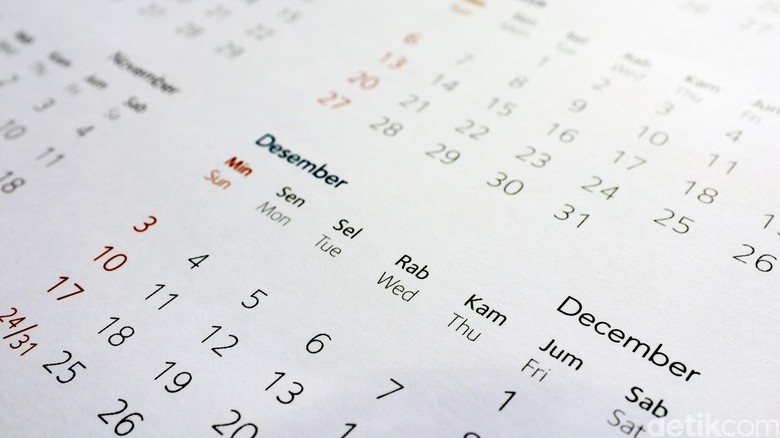 Kalender tahunan. dikhy sasra/ilustrasi/detikfoto