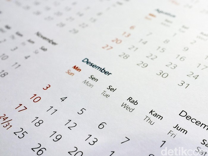 Kalender tahunan. dikhy sasra/ilustrasi/detikfoto