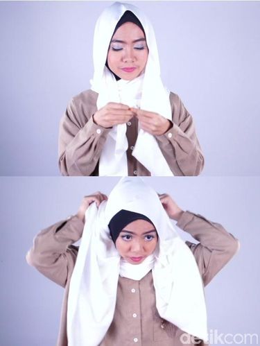 Image Result For Tutorial Hijab Segi Empat Diikat Ke Belakang