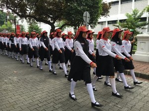 Pertama Kali Paskibraka 2016 Injakkan Kaki di Istana Merdeka