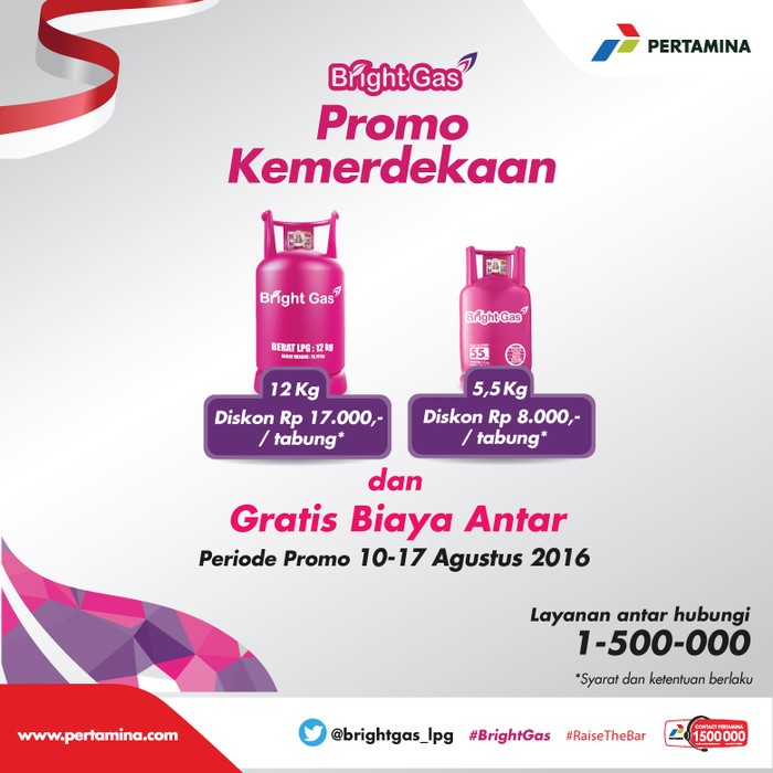 Peringati Hari Kemerdekaan RI Ke-71, Pertamina Beri Promo Diskon Menarik