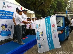 Perayaan HUT ke-71 RI, PGN Sediakan 700 Bajaj Gratis