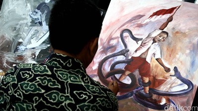 Peringati HUT ke-71 RI dengan Melukis