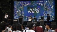 Band Polka Wars juga turut memeriahkan WTF 2016 hari pertama. Reno Hastukrisnapati/detikFoto.