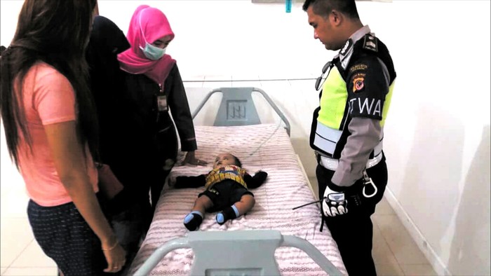 Balita yang Terjebak Macet Demo Ormas saat Dilarikan ke RS Meninggal
