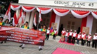 Napak tilas peringatan hari kemerdekaan RI ke-71 digelar di Museum Joang 45.