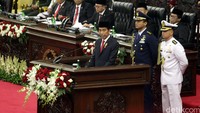 Presiden Joko Widodo akan berpidato 3 kali di 3 sidang.