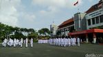 Upacara HUT RI di Taman Surya Surabaya