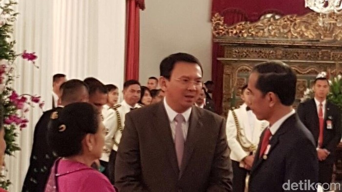 Jokowi, Mega, Ahok di Gala Dinner Istana