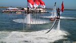 Upacara Pengibaran Bendera di Atas Laut