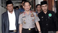 Kapolri Jenderal Tito Karnavian saat tiba di kantor PBNU.