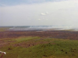 Langit Dumai Riau Dikepung Asap Kebakaran Lahan