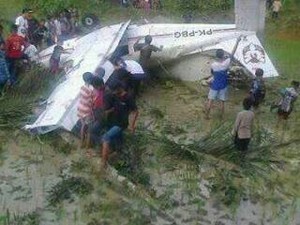 3 Awak Pesawat yang Kecelakaan di Sawah Tasikmalaya Dibawa ke RS Jakarta