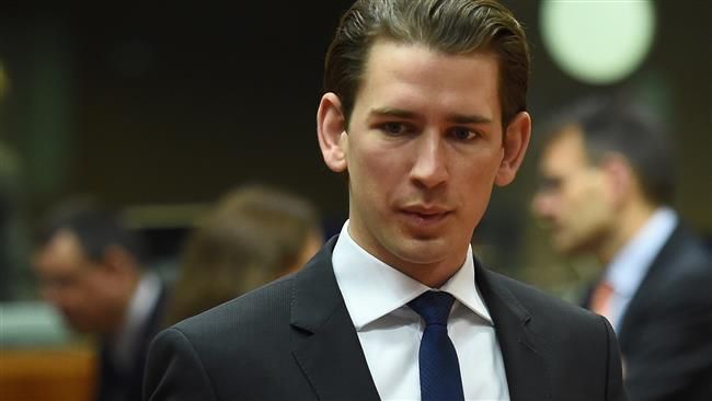 Sebastian Kurz, the foreign and integration minister of Austria. (Press TV)