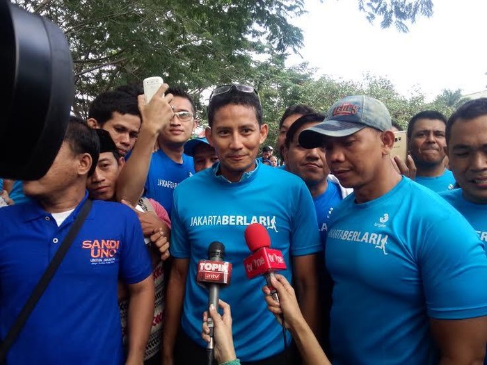 Kandidat Cagub DKI Sandiaga Uno Hadiri HUT ke-18 PAN