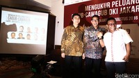 Tampak hadir Sandiaga S Uno saat pemaparan hasil survei Manilka periode Agustus 2016 di Jakarta, Minggu (21/8/2016).