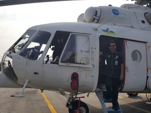 BNPB Perbantukan Heli MI 8 untuk Cegah Kebakaran Hutan dan Lahan di Riau