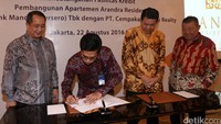 Rencananya, kredit tersebut akan digunakan untuk membiayai pembangunan apartemen Arandra Residence yang diharapkan rampung pada 2020.