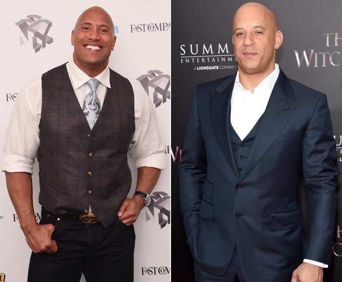 Dwayne Johnson dan Vin Diesel Dwayne Johnson dan Vin Diesel