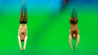 Sam Dorman dan Mike Hixon beraksi membela Amerika Serikat di nomor sinkronisasi lompat indah 3 meter (Photo by Adam Pretty/Getty Images).