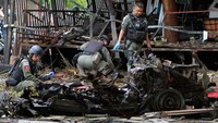 Belum ada kelompok maupun pihak tertentu yang mengklaim bertanggung jawab atas ledakan itu. Surapan Boonthanom/Reuters.