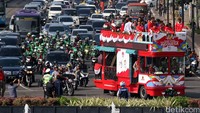 Di Istana Negara, nantinya rombongan atlet akan disambut oleh Presiden Joko Widodo.