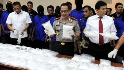 Kapolri Rilis Kasus Narkoba