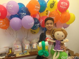 Andalkan Kreativitas dan Imajinasi, Nicko Jadi Seniman Balon di Usia Belia