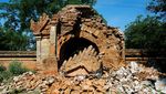 Pagoda dan Kuil Rusak Imbas Gempa di Myanmar