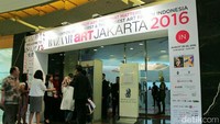 Bazaar Art Jakarta (BAJ) hadir mulai tanggal 25 hingga 28 Agustus di Grand Ballroom The Ritz Carlton, Pasific Place, Jakarta Selatan. Pool/Hanif Hawari/detikFoto.