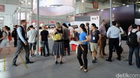 Booth nasional Jerman jadi salah satu booth yang diminati pengunjung.