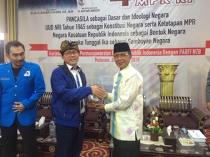 Sosialisasi 4 Pilar di Mataram, Ketua MPR Rangkul Artis Film Indonesia