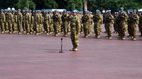 Sedangkan Satgas MTF TNI Konga XXVIII-I/Unifil Lebanon yang berjumlah 107 personel (93 ABK dan 14 pendukung) akan berangkat ke Lebanon. 