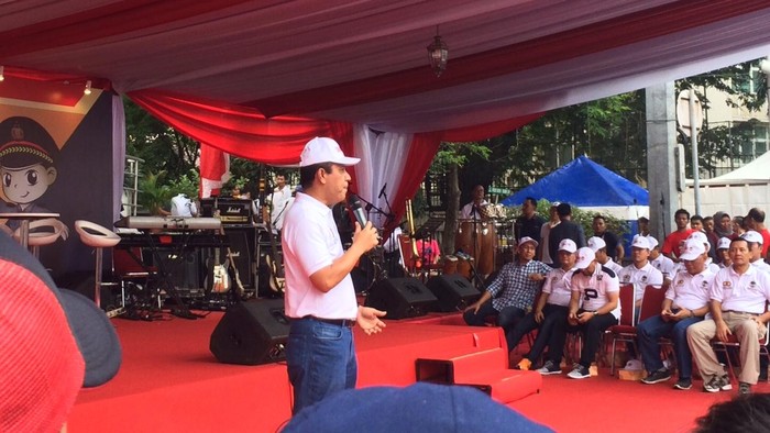 Sosialisasi Program Unggulan, Pejabat Mabes Polri Hadir di Car Free Day