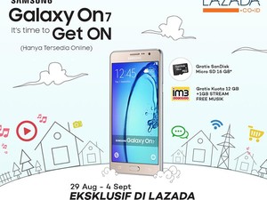 Mulai Hari Ini, Samsung Galaxy On7 Bisa Didapatkan di Lazada
