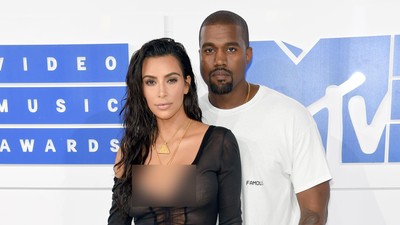 Mesranya Kim Kardashian dan Kanye West di MTV VMA 2016