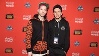 Heathens dari Twenty One Pilots sukses mengantongi penghargaan Best Rock Video. Gustavo Caballero/Getty Images/detikFoto.