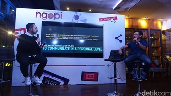 Videographer Anggun Adi atau yang lebih dikenal dengan nama GoenRock menjadi narasumber yang pertama tampil di ngopi detikINET.  Menurutnya bikin vlog harusnya bisa dinikmati siapa saja, alias jangan egois. Foto: detikINET/Adi Fida Rahman