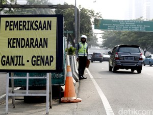 Dishub DKI: Tak Ada Tindakan Tilang Selama Uji Coba Ganjil-Genap