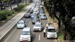Hari Pertama Ganjil-Genap, Lalin Sudirman Padat