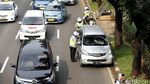 Hari Pertama Ganjil-Genap, Lalin Sudirman Padat