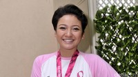 Agni juga ikut bergabung bersama Chelsea Islan di acar sosial Jakarta Goes Pink yang digelar di Lovepink Care Center, Kebayoran Baru, Jakarta Selatan, Kamis (1/9/2016). Pool/Noel/detikFoto.