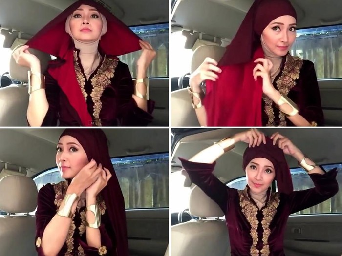 Tutorial Hijab Berkebaya