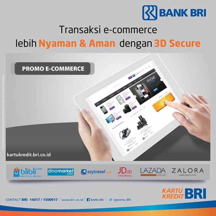 Transaksi E-Commerce Lebih Nyaman dan Aman dengan Kartu Kredit BRI