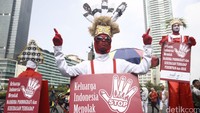 Kampanye dilakukan di sela-sela car free day (HBKB) di Sudirman-Thamrin.